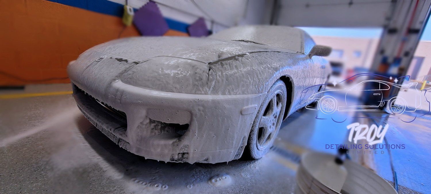 Foam wash at Troy Detailing Solutions